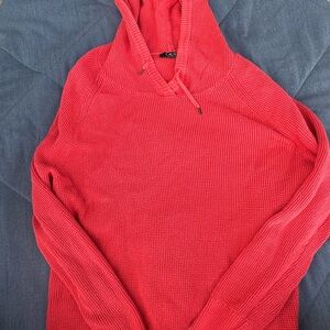 Orange Knit Hoodie